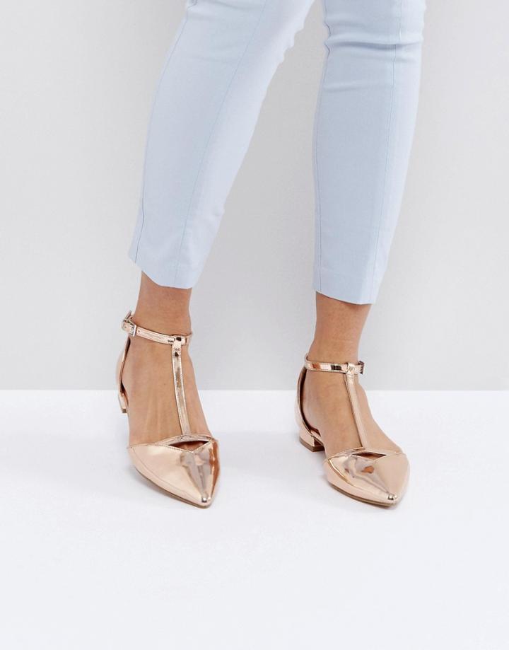 Asos Legacy Ballet Flats - Gold