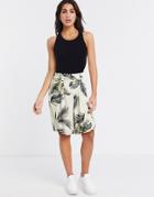 Object Tailored City Shorts Two-piece In Palm Print-neutral