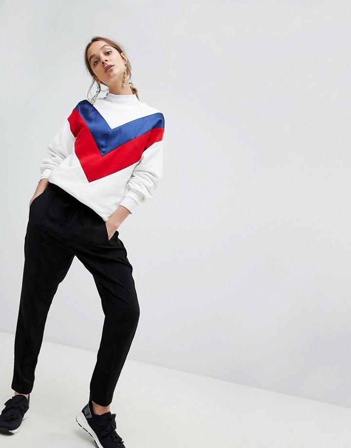 Stradivarius Tie Waist Soft Pants - Black