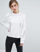 Ivyrevel Sweater With Embellishment And Rib Detail - White