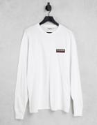 Napapijri Patch Long Sleeve T-shirt In White