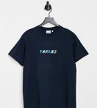 Parlez Faded Embroidered T-shirt In Navy Exclusive At Asos