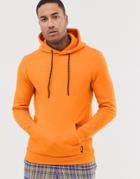 Bershka Oversized Hoodie In Orange - Orange