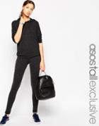 Asos Tall Lounge Co-ord Legging In Fluffy Texture - Gray Marl