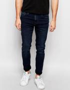 New Look Skinny Jeans In Dark Wash Denim - Navy