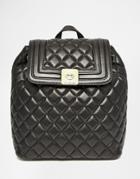 Love Moschino Quilted Backpack - Black