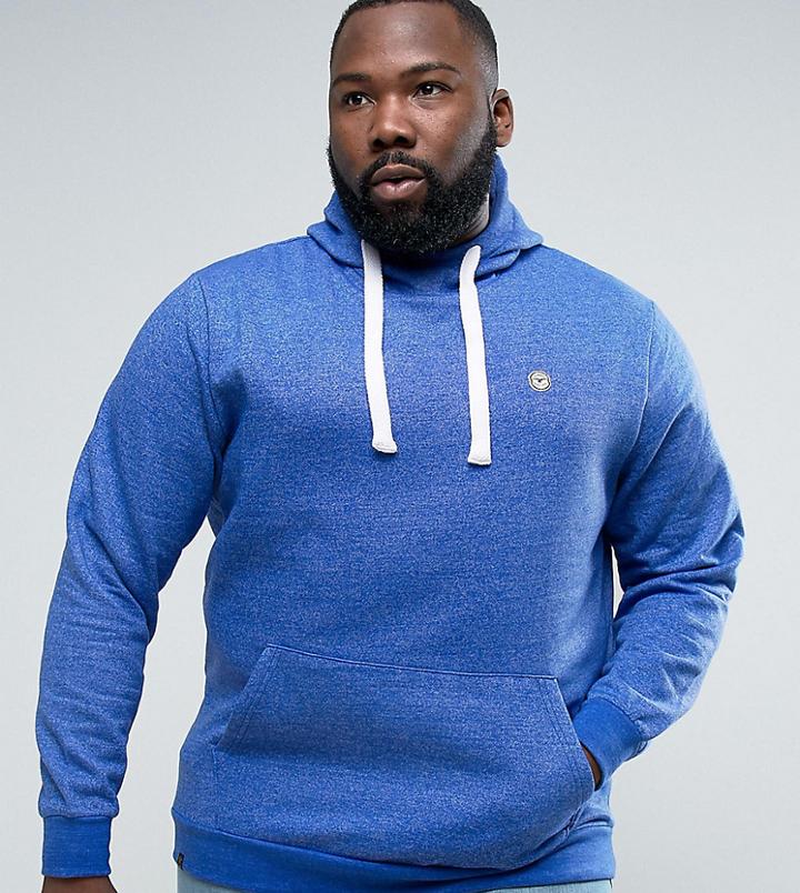 Le Breve Plus Marl Hoodie - Navy