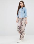 Only Feather Print Pants - Feather Print
