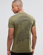 Friend Or Faux Frequency T-shirt Back Print - Green