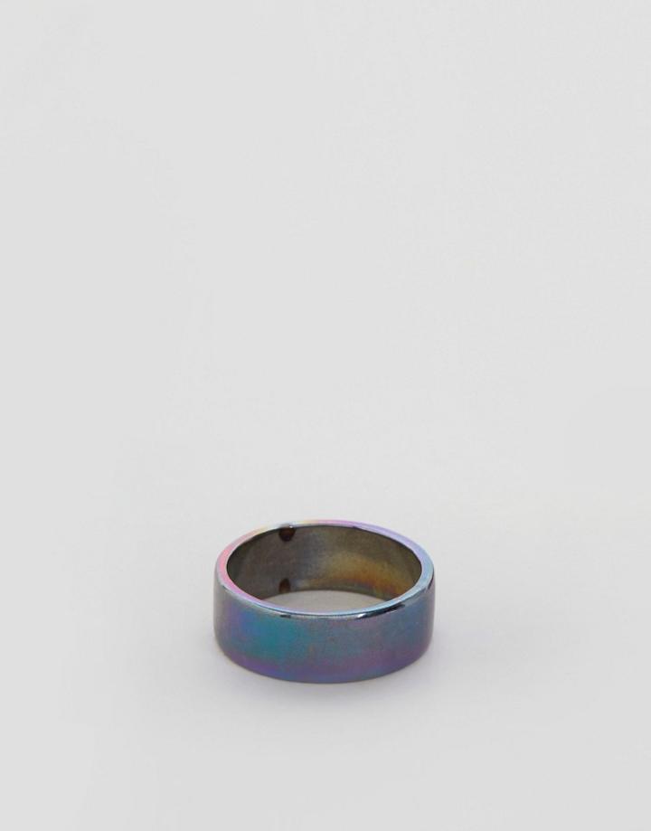Designb London Irredescent Band Ring - Multi