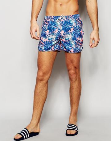 Supremacy Printed Runner Swim Shorts - Pink