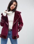 Asos Design Suede Aviator