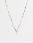 Pieces Daisy Charm Chain Necklace In Gold