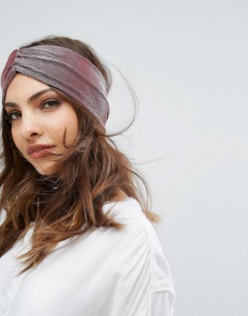 Her Curious Nature Purple Metallic Headband - Purple