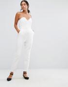 Vero Moda Cindy Bandeau Jumpsuit - White