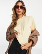 & Other Stories Cotton T-shirt In Beige-neutral