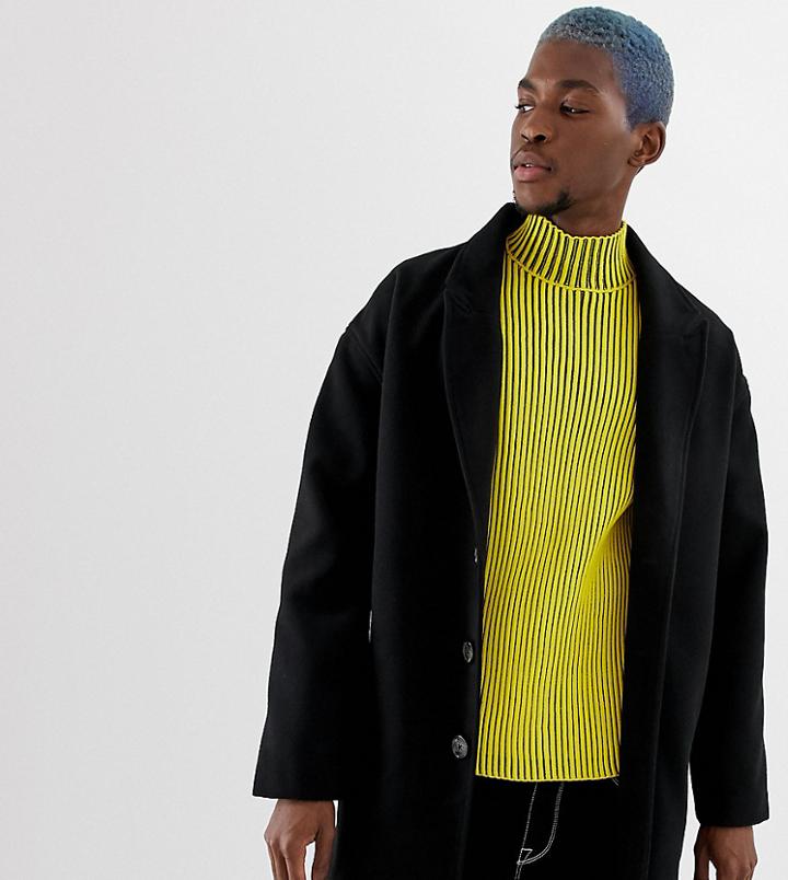 Collusion Overcoat In Black