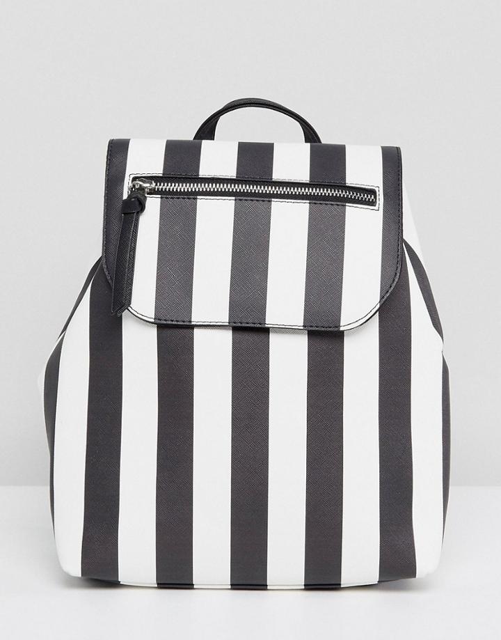 Stradivarius Stripe Backpack - Multi