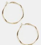 River Island Twist Hoop Earrings In Gold - Gold