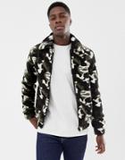 Another Influence Zip Through Fleece Jacket - Green