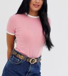 Glamorous Exclusive Snakeskin Waist And Hip Jeans Belt With Gold Bamboo Buckle-beige