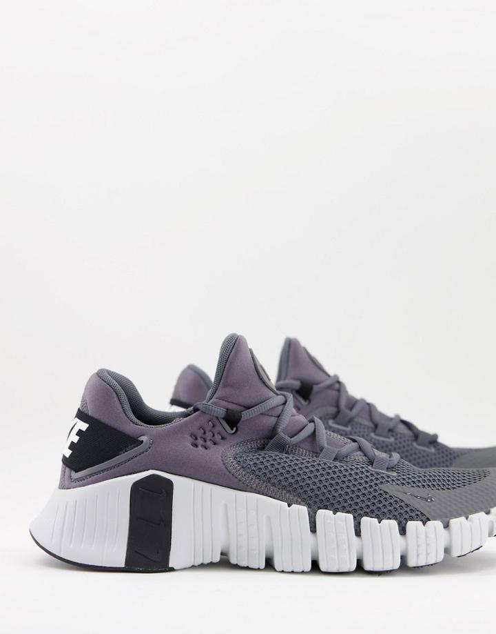 Nike Training Free Metcon 4 Sneakers In Iron Gray