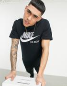 Nike Bronx Swoosh Logo T-shirt In Black