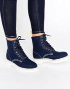 Dr Martens Canvas Boot - Navy