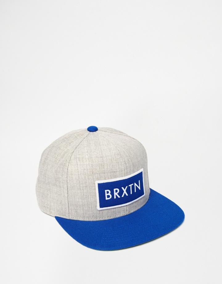 Brixton Rift Snapback Cap - Gray