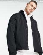 Jack & Jones Core Nylon Coach Jacket In Black