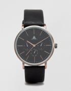 Asos Watch In Black And Burnished Copper - Black