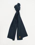 Farah Logo Scarf-navy