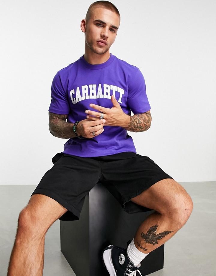 Carhartt Wip University T-shirt In Blue