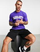 Carhartt Wip University T-shirt In Blue