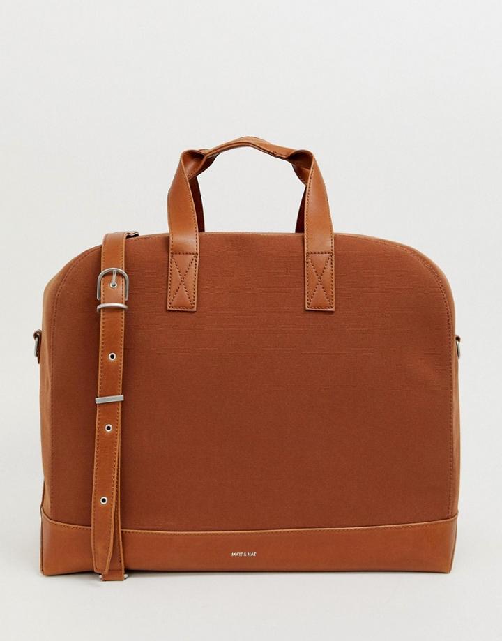 Matt & Nat Calvi Canvas Carryall In Tan - Tan