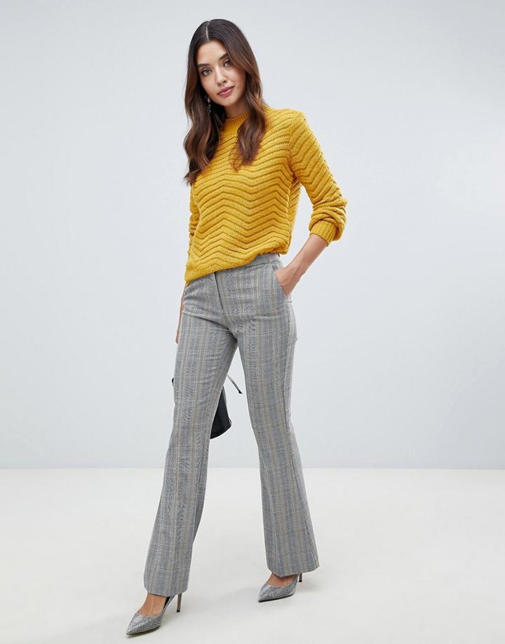 Y.a.s Check Flare Pants-multi