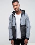 Bellfield Hooded Anorak With Reflective Panel - Black