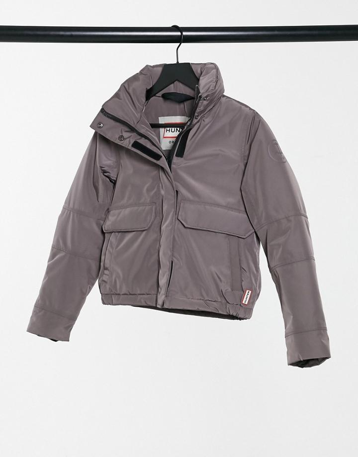 Hunter Original Insulated Anorak In Mauve-brown