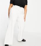 Simply Be Wide Leg Jean In White
