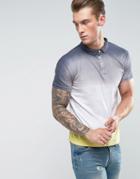 Soul Star Dip Dye Polo - Navy