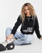 Love Moschino Box Logo Sweatshirt In Black