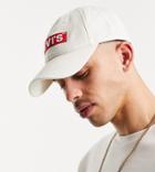 Levi's Cap In Cream With Box Tab Logo Exclusive To Asos-white