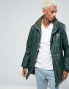 Adidas Originals Fallen Future Parka Jacket In Khaki Br1812 - Green