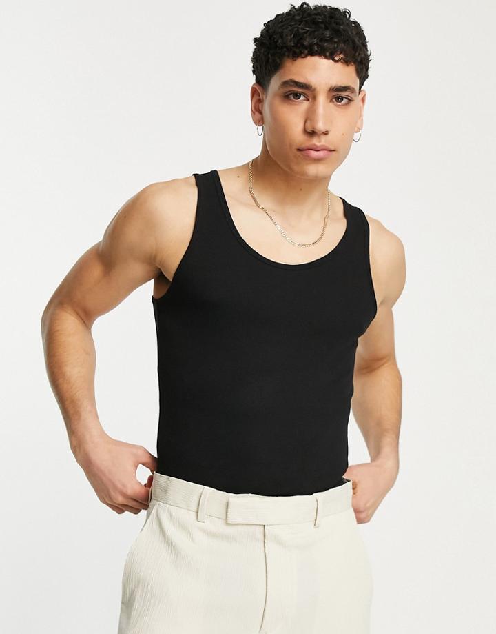 Bershka Tank Top In Black