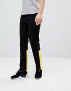 Granted Raw Edge Jeans With Contrast Panel-black