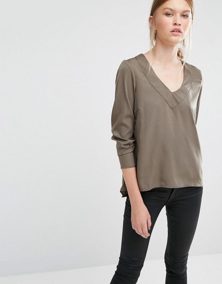 Vero Moda Long Sleeve Top - Green