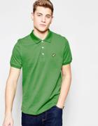 Lyle & Scott Polo Shirt With Eagle Logo In Green - Basil Green