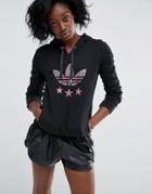 Adidas Logo Slim Hoodie - Black