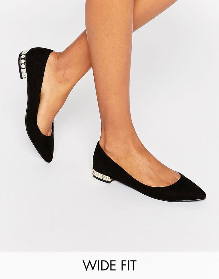 New Look Wide Fit Ballet Pump - Black