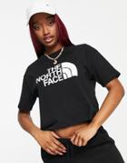 The North Face Easy Cropped T-shirt In Black